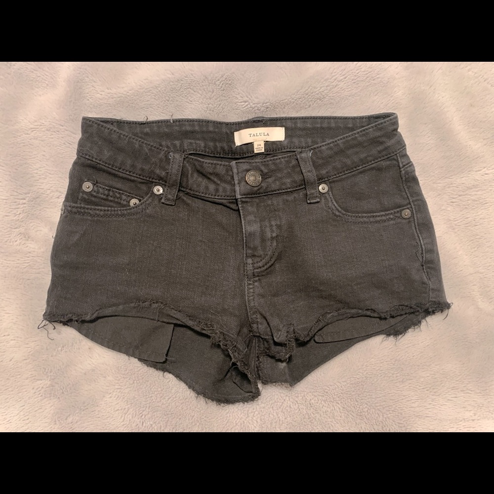 Ashy Black/Grey Shorts (Talula, Aritzia)